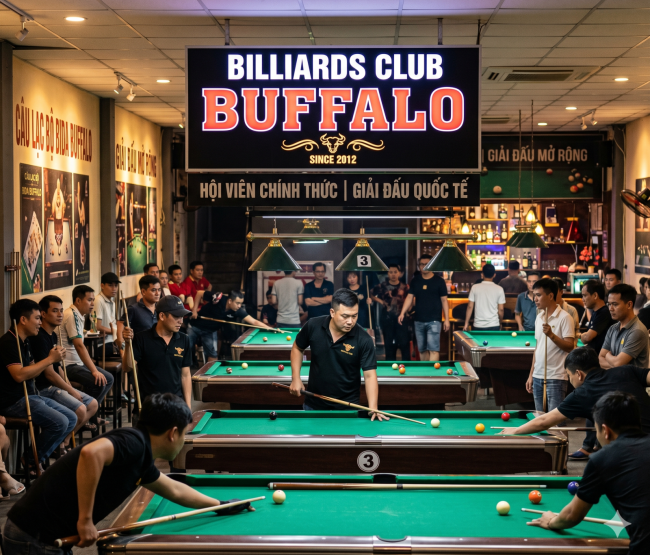 Billiards Club Buffalo: Điểm Đến Đẳng Cấp Cho Những Cơ Thủ "Hệ Chiến"