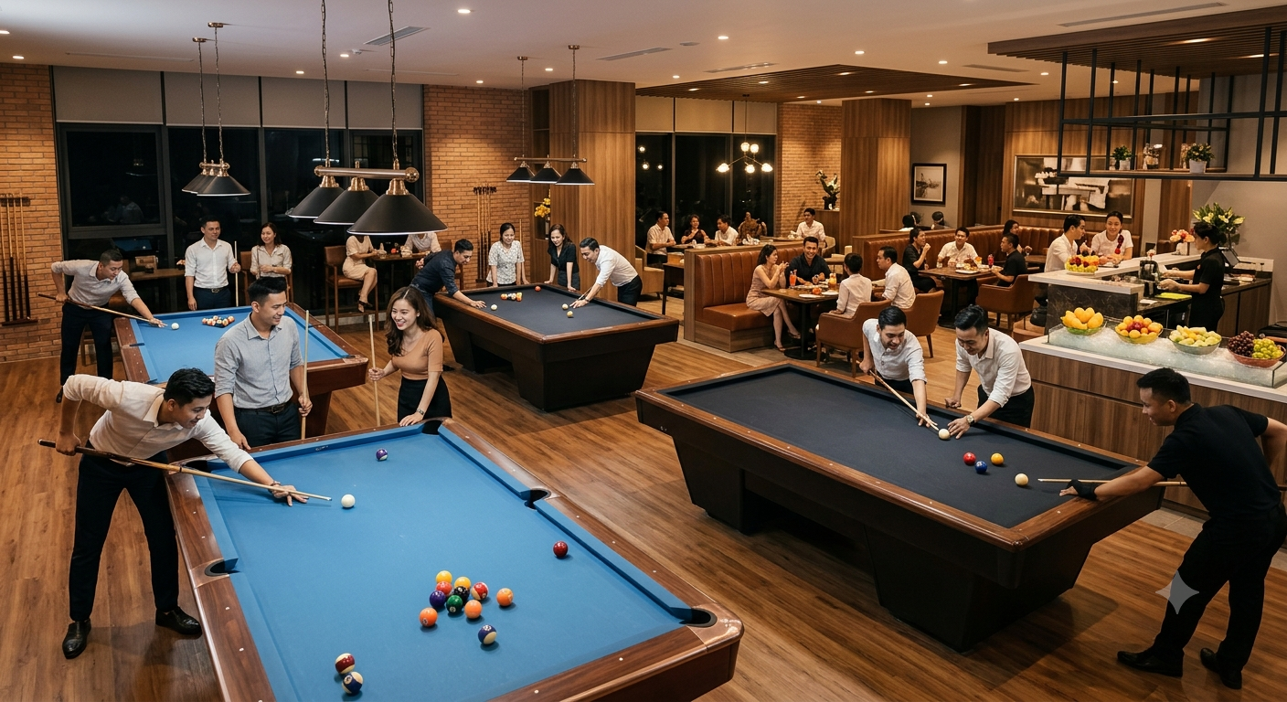 Trải nghiệm đa dạng với bàn bida Pool và Libre chất lượng cao